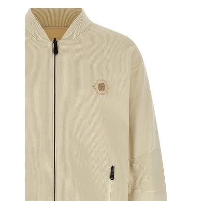 Hugo Boss Beige Polyamide Bomber
