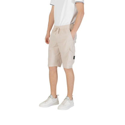 Hugo Boss Beige Polyester Bermuda Shorts