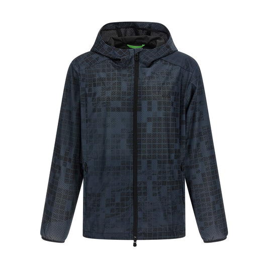 Hugo Boss Blue Rubber Shell Jacket