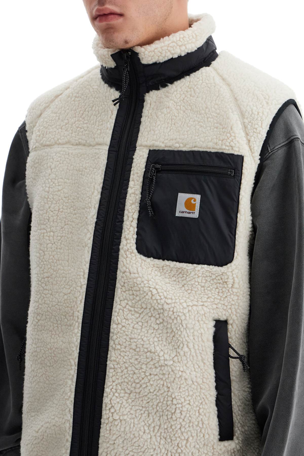 Carhartt Wip prentis liner vest in sherpa fleece Vests Carhartt Wip