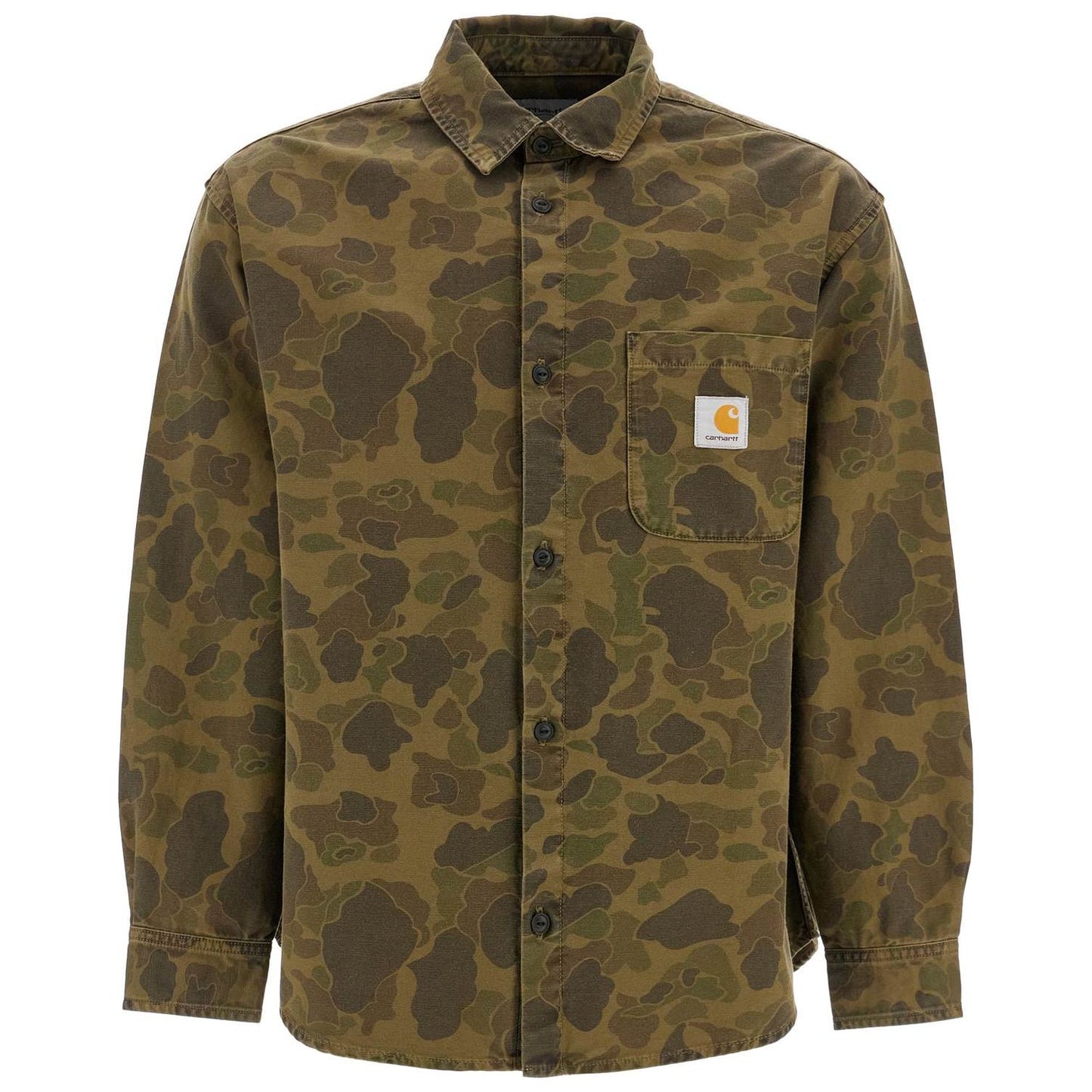 Carhartt Wip cotton canvas duck camouflage print overshirt Shirts Carhartt Wip