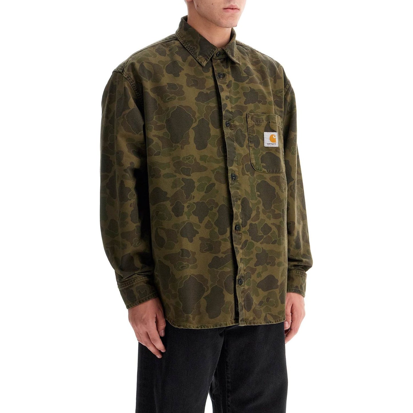 Carhartt Wip cotton canvas duck camouflage print overshirt Shirts Carhartt Wip