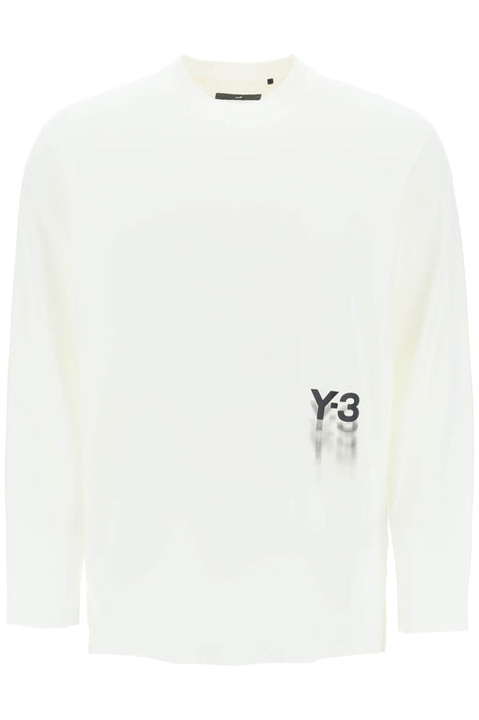 Y-3 long-sleeved t-shirt with logo print