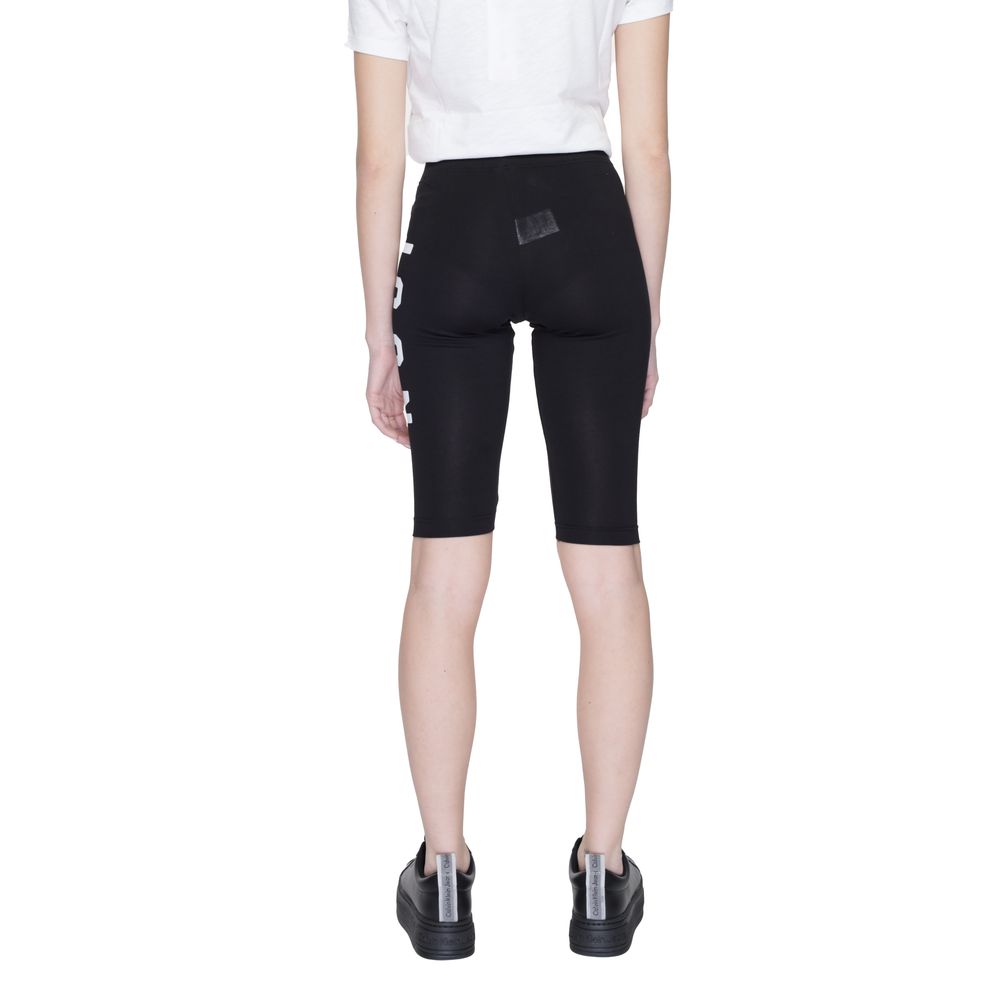 Icon Black Cotton Bermuda Shorts Icon