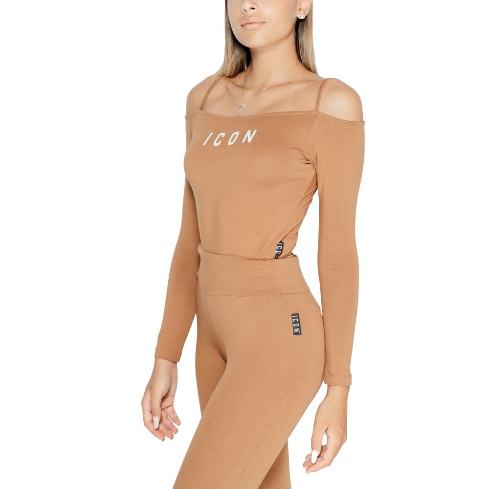 Icon Brown Cotton Bodysuit Icon