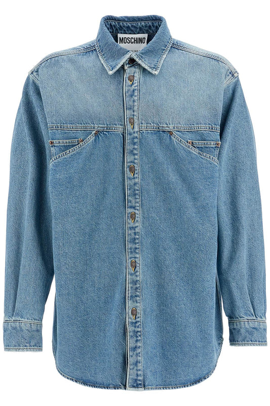 Moschino denim shirt with pockets Shirts Moschino