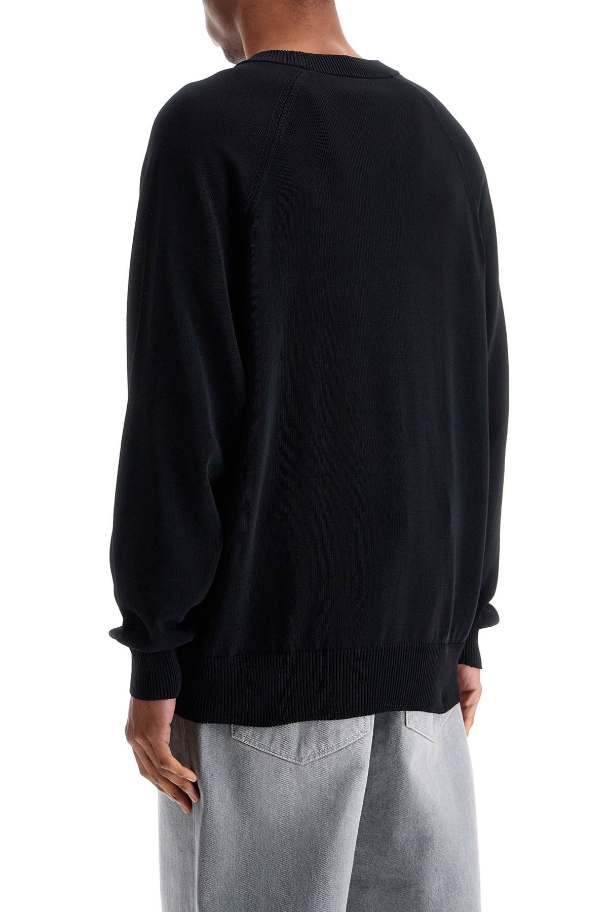 Y-3 black recycled polyester sweater with embroidered logo Knitwear Y-3