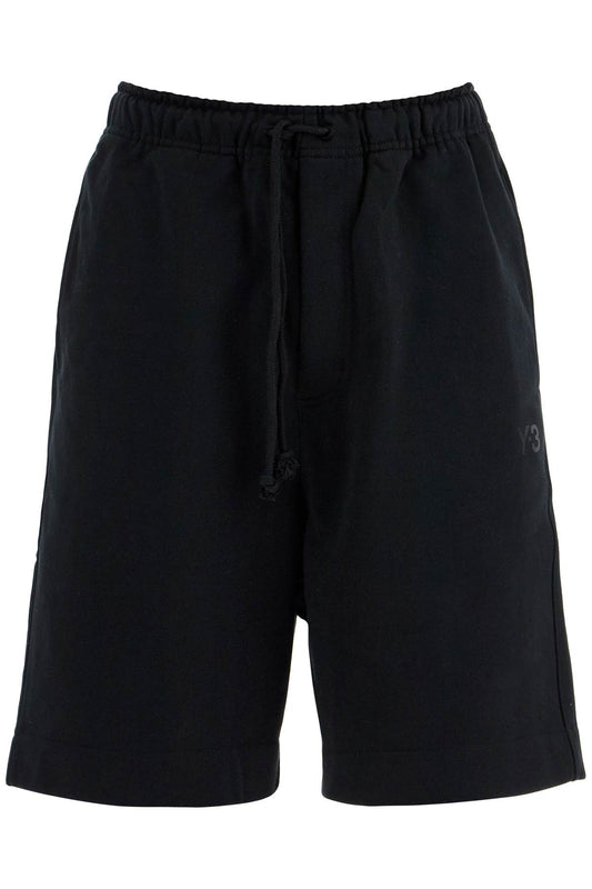 Y-3 high-waisted black cotton sports shorts Short trousers Y-3