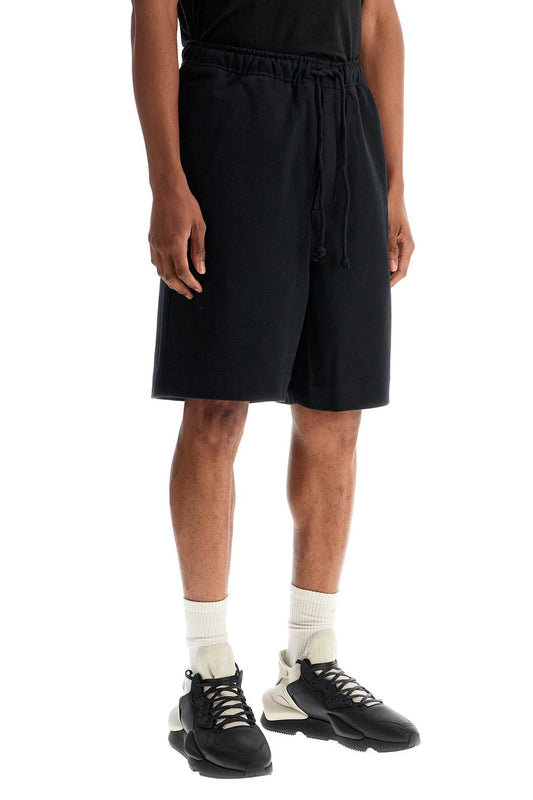 Y-3 high-waisted black cotton sports shorts Short trousers Y-3