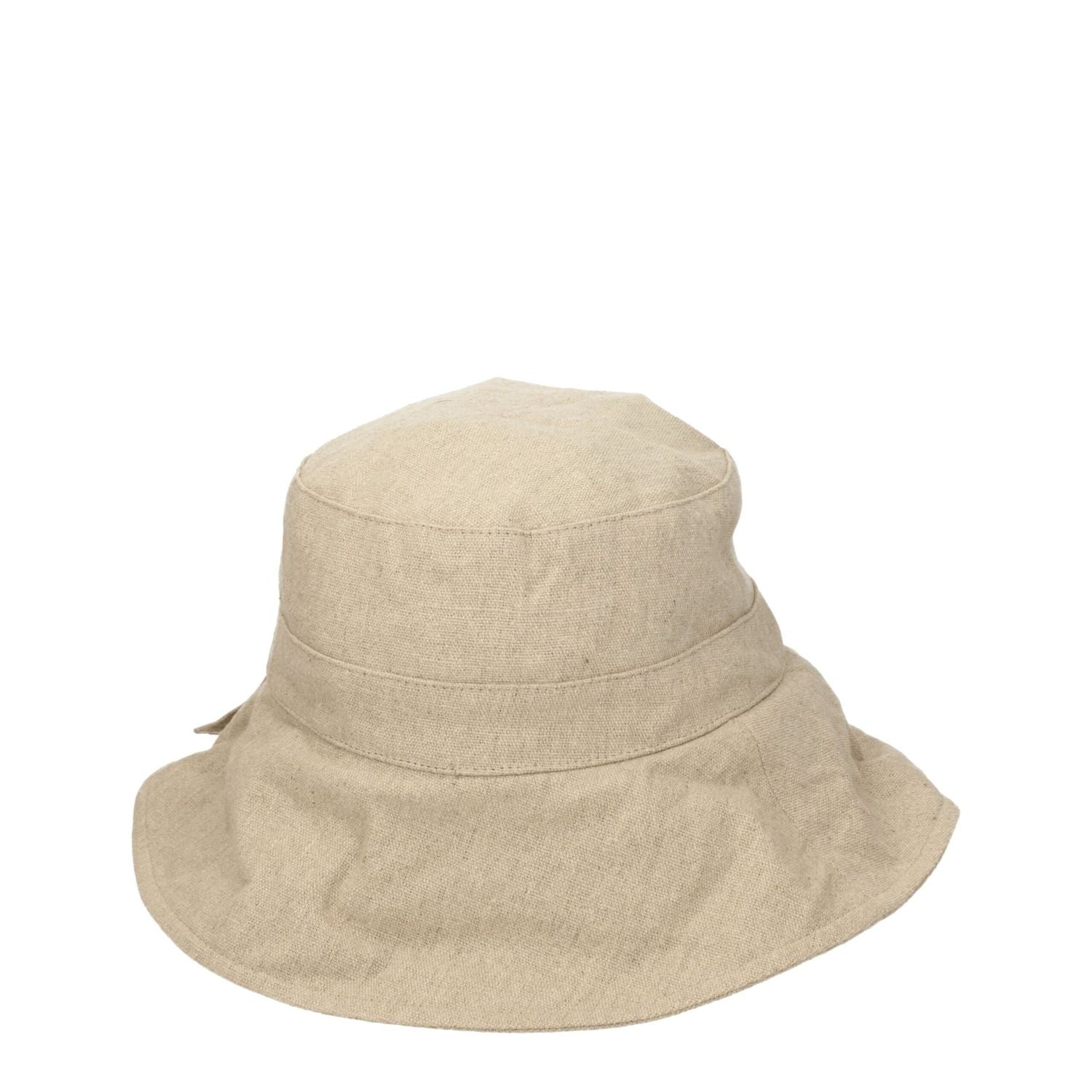 Jacquemus Beige Linen Bucket Hat