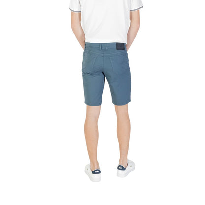 Jeckerson Blue Cotton Bermuda Shorts Jeckerson