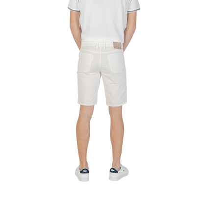 Jeckerson White Cotton Bermuda Shorts Jeckerson