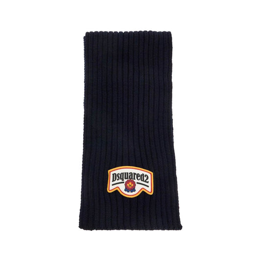 Dsquared2 "wool ribbed scarf for a