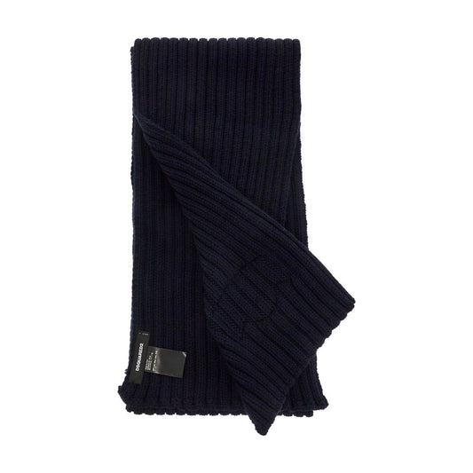 Dsquared2 "wool ribbed scarf for a