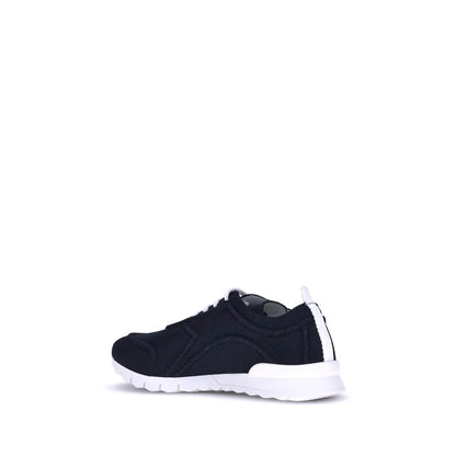Kiton Black Cotton Athletic Sneakers Kiton