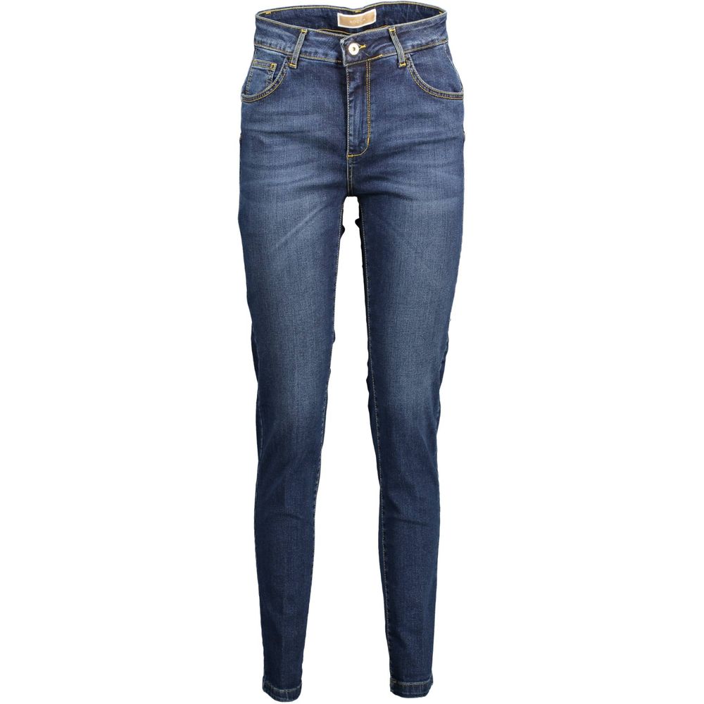 Kocca Blue Cotton Slim Fit Jeans