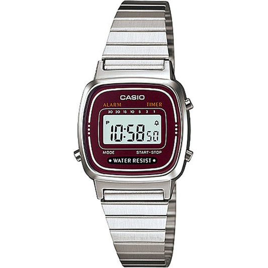 CASIO VINTAGE Mod. MINI Steel Bordeuax-0