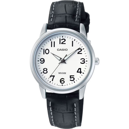 CASIO COLLECTION Mod. LADY 3H - LEATHER, WHITE WATCHES CASIO COLLECTION & VINTAGE Dark Slate Gray