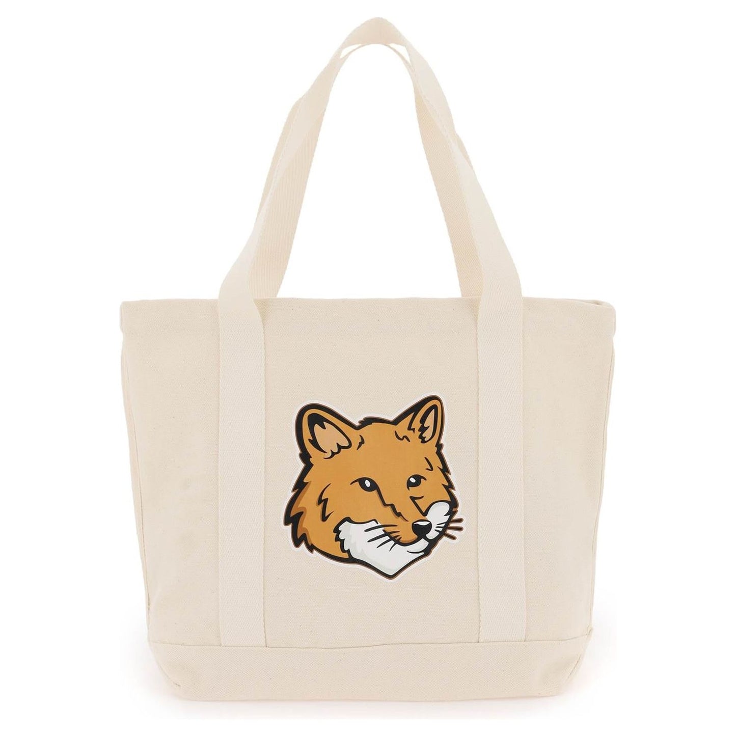 Maison Kitsune fox head tote bag Shopper Maison Kitsune