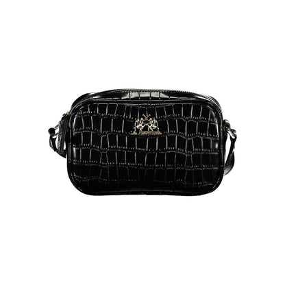 La Martina Black Polyurethane Women Shoulder Bag