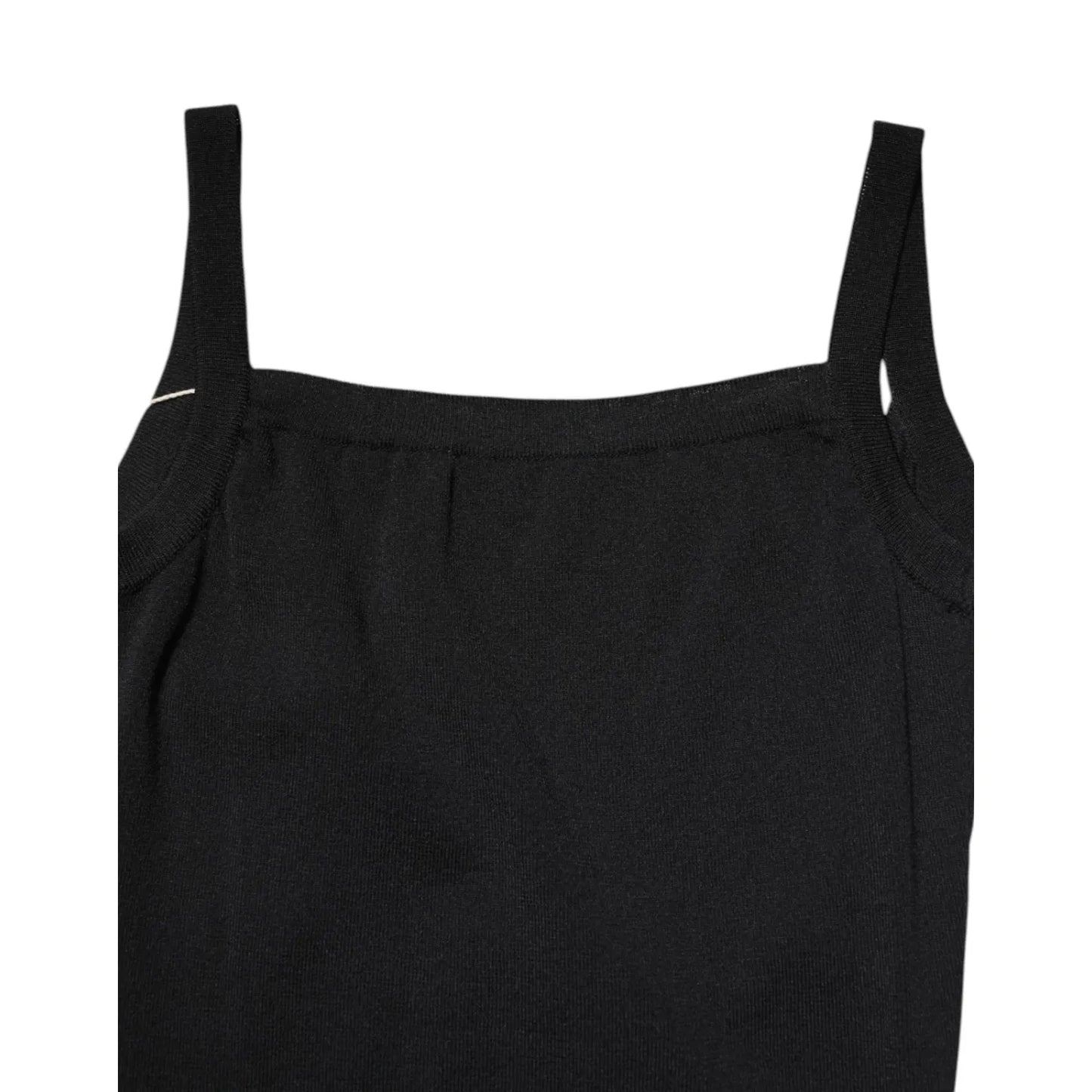 Laneus Black Square Neck Bodycon Ruched Mini Dress Laneus