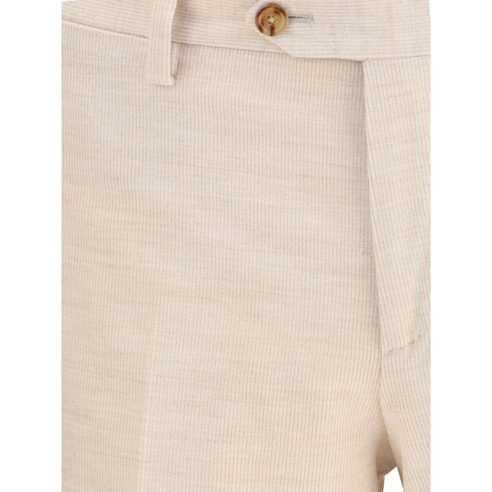 Lardini Beige Cotton Two-Piece Suit Lardini