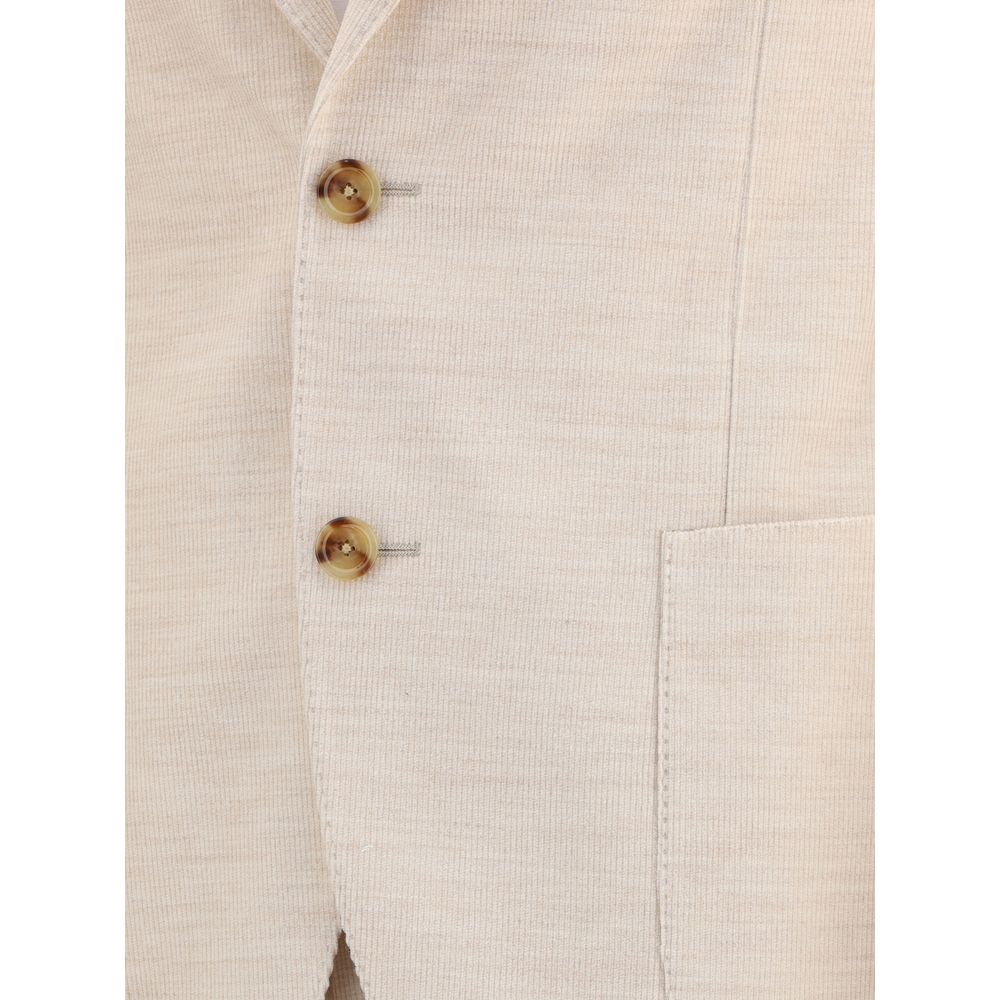 Lardini Beige Cotton Two-Piece Suit Lardini