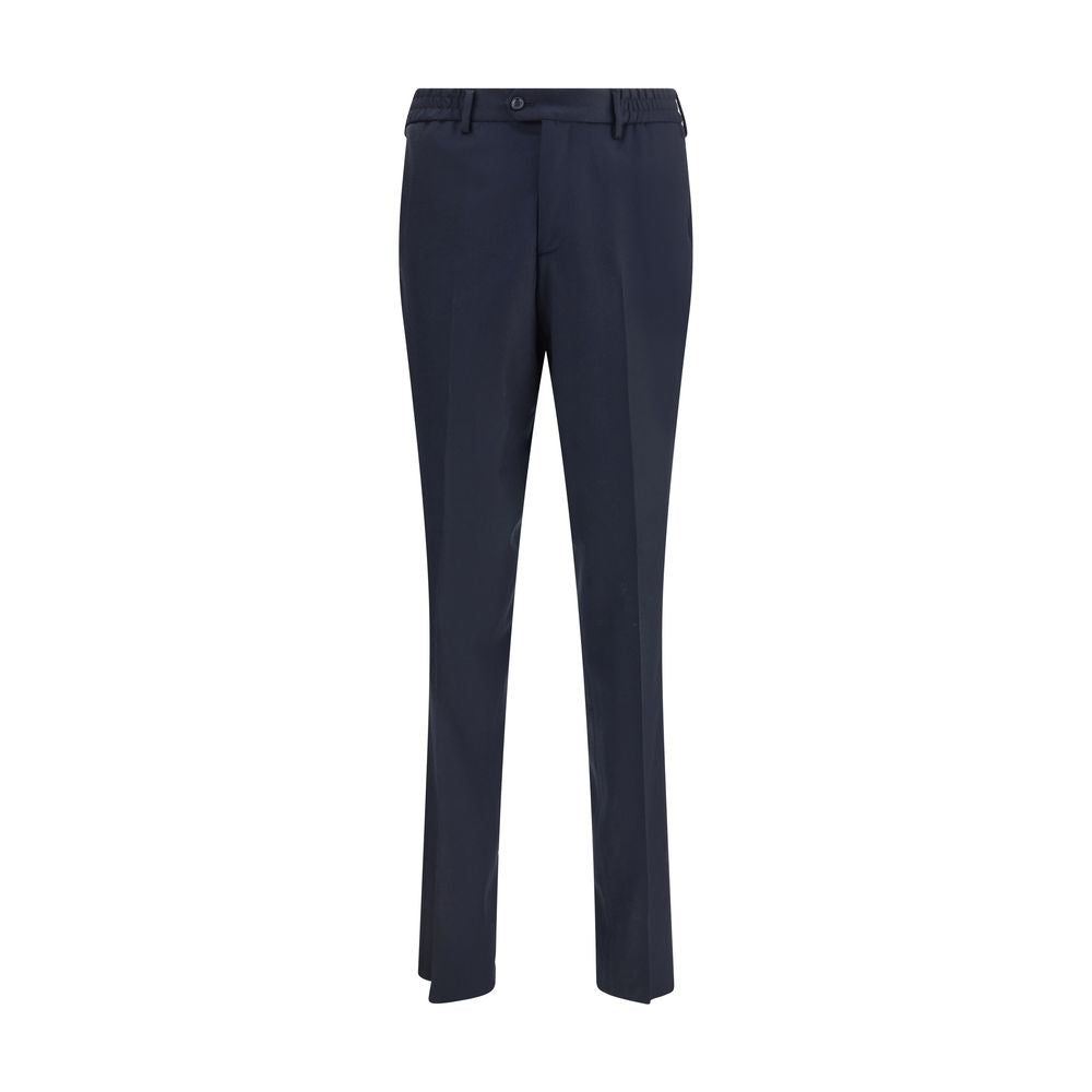 Lardini Blue Fleece Wool Chino Pants