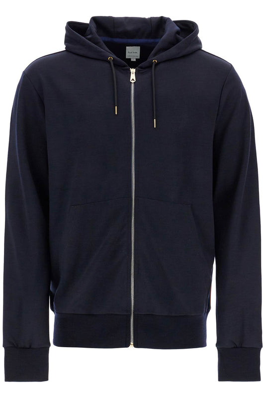 Paul Smith wool jersey zip-up sweatshirt with