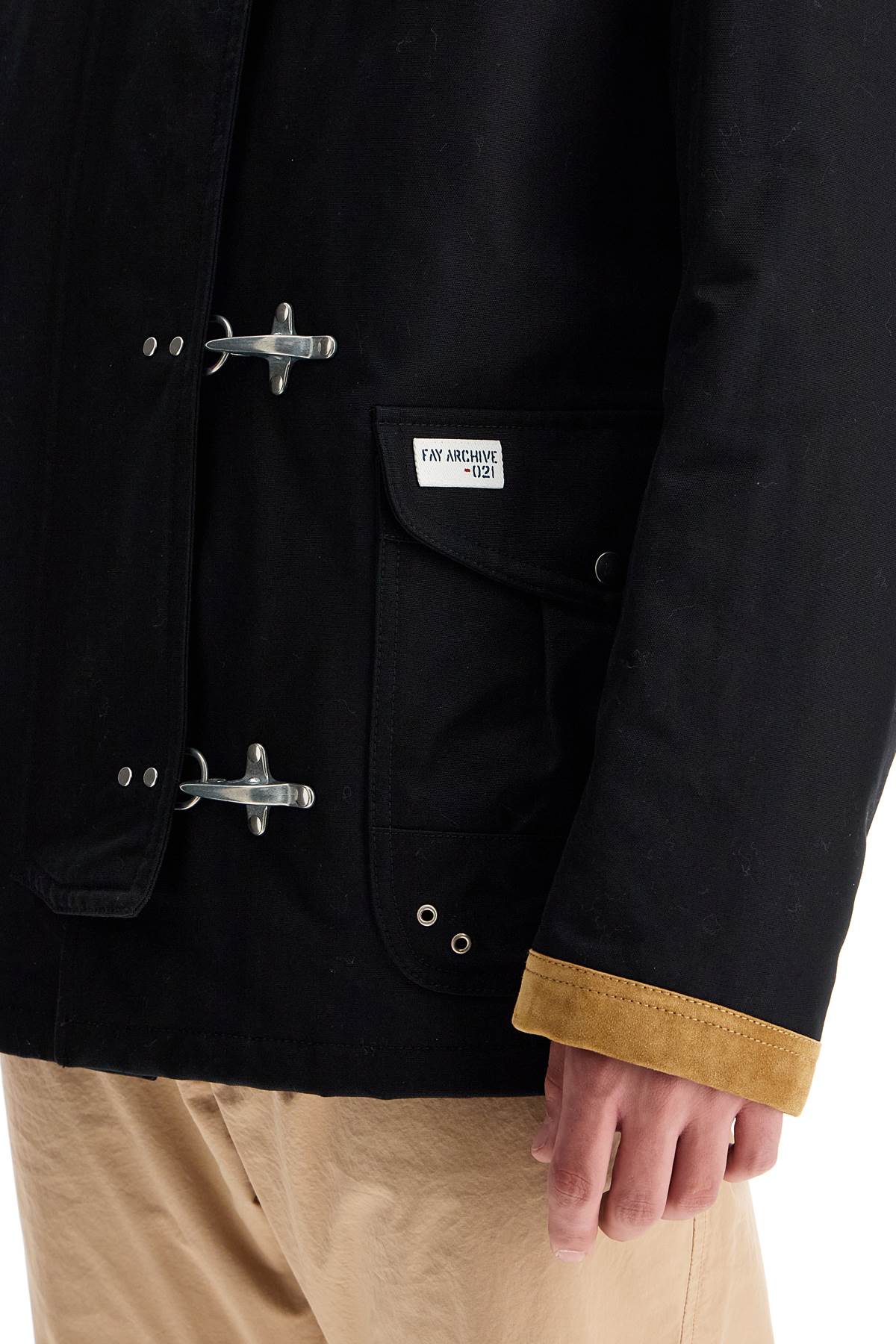 FAY ARCHIVE "4-hook canvas jacket with classic Vests FAY ARCHIVE