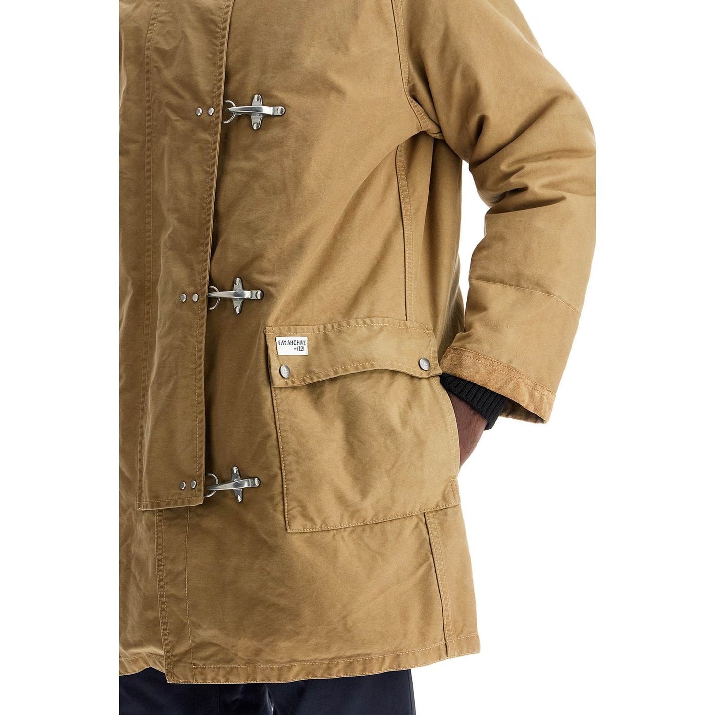 FAY ARCHIVE padded canvas jacket coat