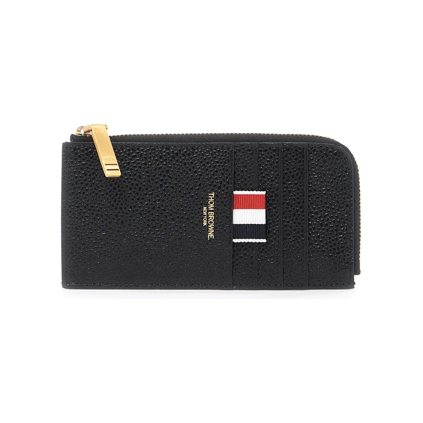 Thom Browne pebble grain leather cardholder Small Leather Goods Thom Browne