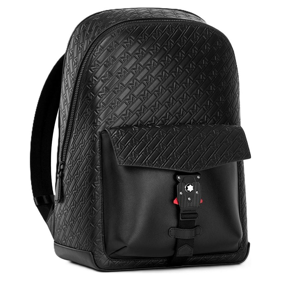 MONTBLANC LEATHER MOD. MONTBLANC MONOGRAM BACKPACK WITH M LOCK BUCKLE 4810 - 30X41X13 FASHION ACCESSORIES MONTBLANC