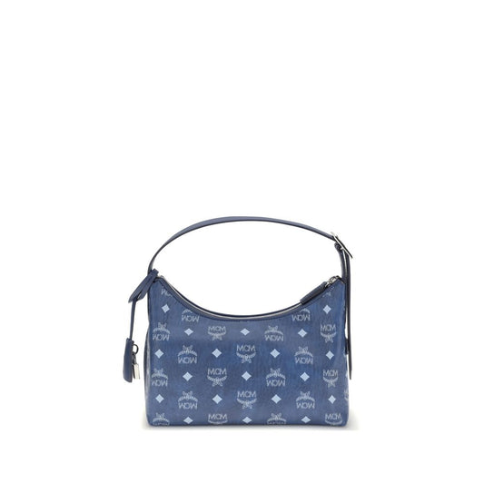 MCM Blue Fabric Shoulder Bag MCM