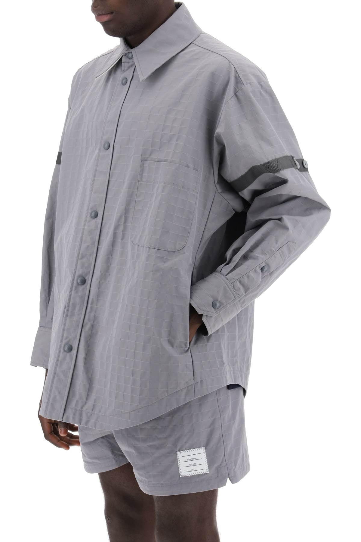 Thom Browne Thom Browne nylon ripstop overshirt in