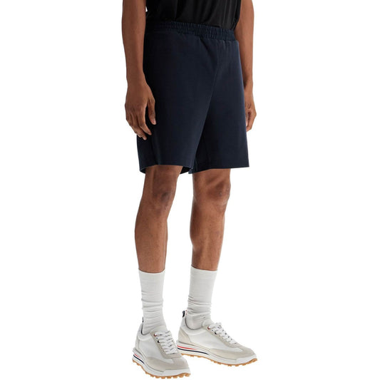 Thom Browne navy combo mid thigh ripstop and wool shorts Short trousers Thom Browne