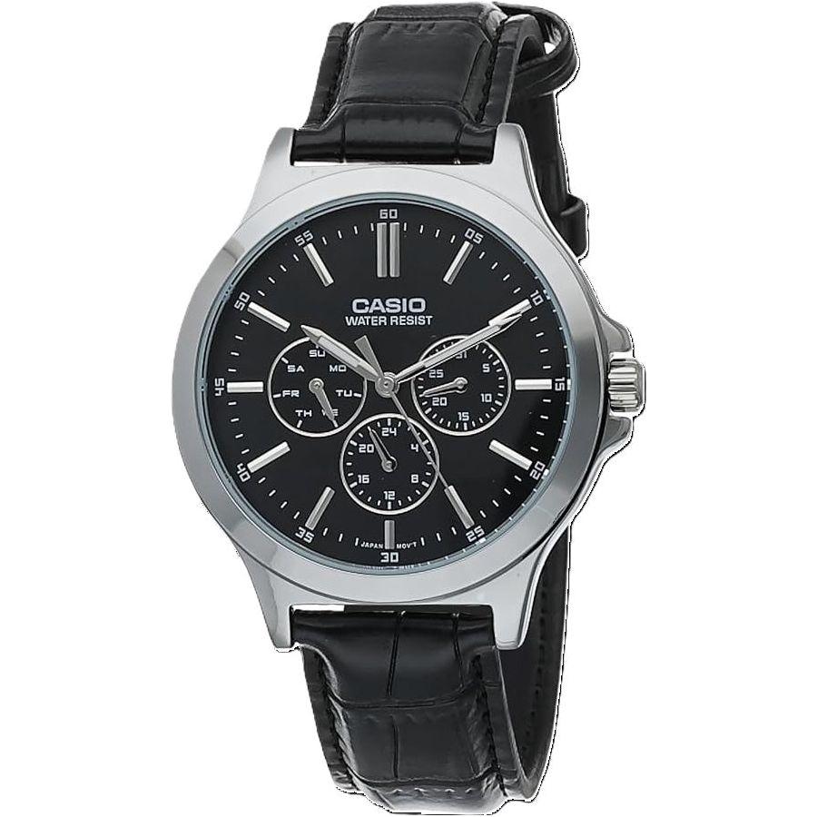 CASIO COLLECTION Mod. MULTIFUNCTION BLACK, Leather WATCHES CASIO COLLECTION & VINTAGE