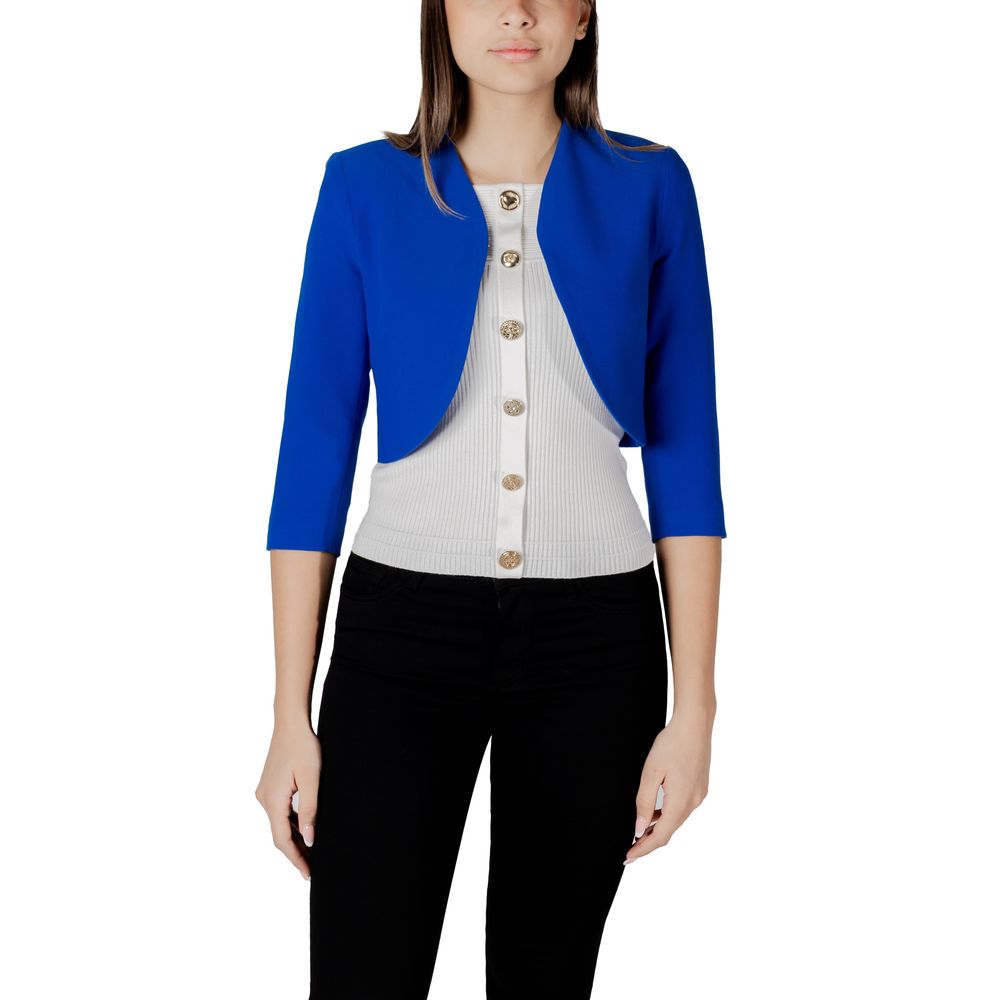 Morgan De Toi Blue Polyester Full-Length Jacket