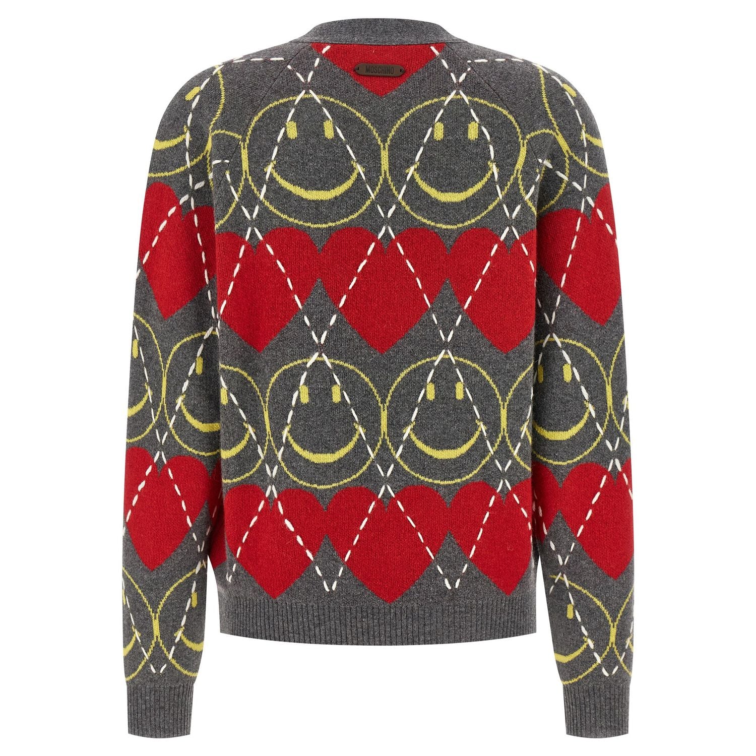 Moschino Multicolor Wool Cardigan