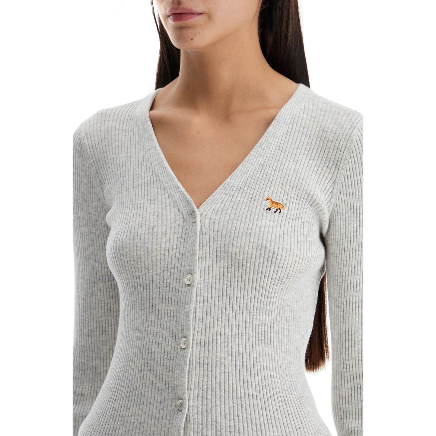 Maison Kitsune slim fit baby fox cardigan for Knitwear Maison Kitsune