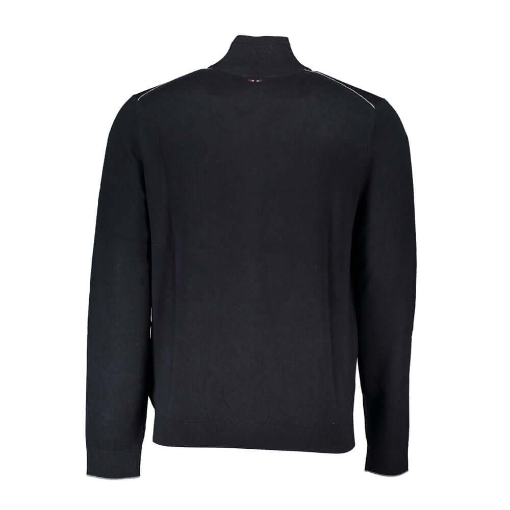 Napapijri Black Tessuto Men Cardigan