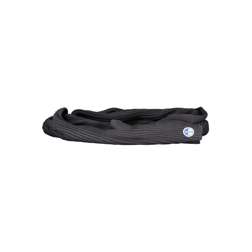 North Sails Nero Cotton Mens Scarf