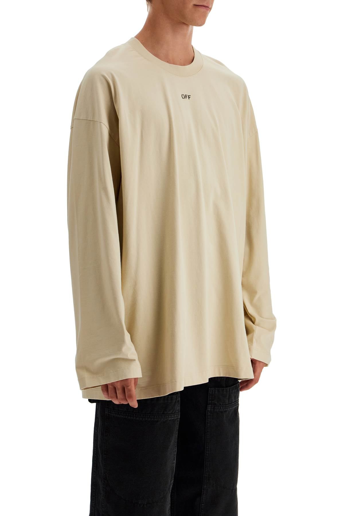 Off White Off-White long sleeve oversized t-shirt for Topwear Off White