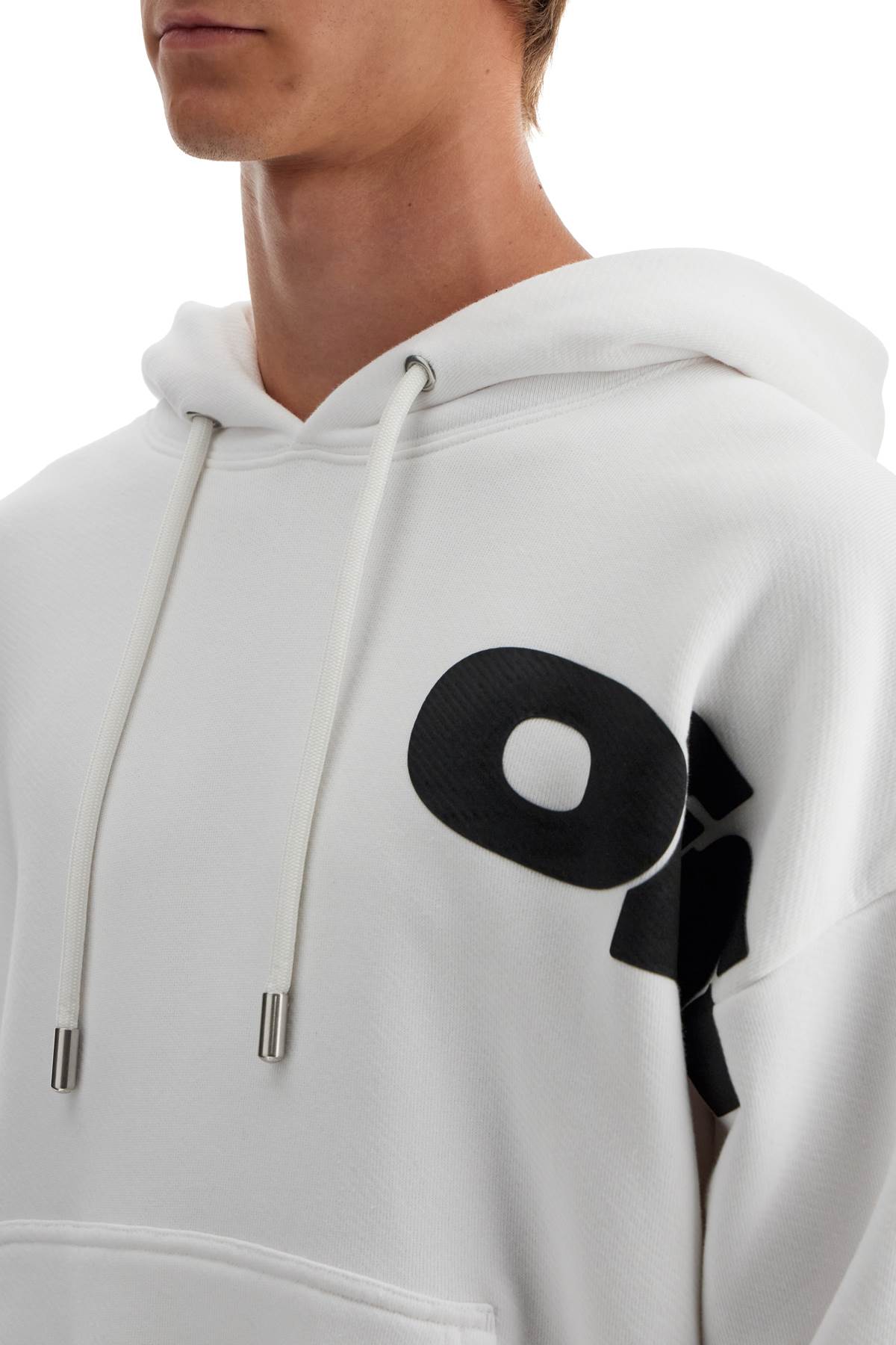 Off White Off-White hooded sweatshirt with shared Topwear Off White