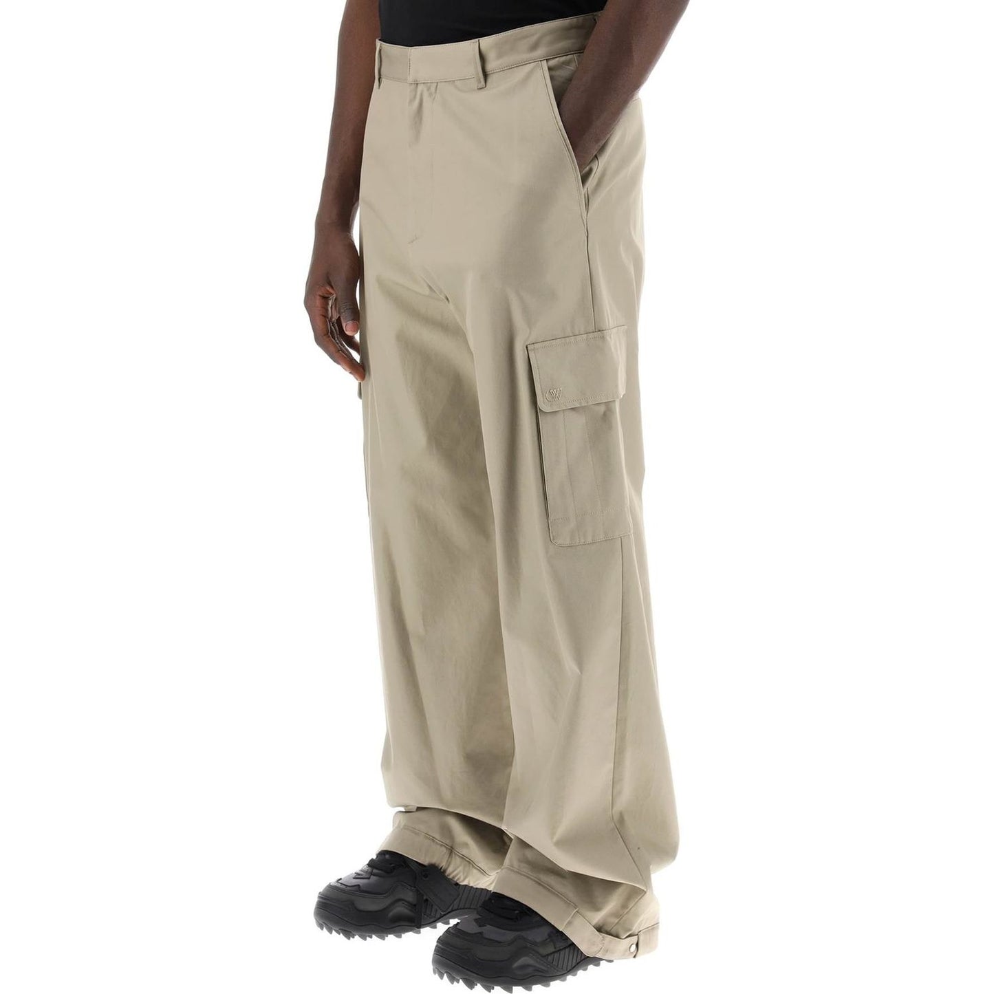 Off White Off-White wide-legged cargo pants with ample leg Trousers Off White