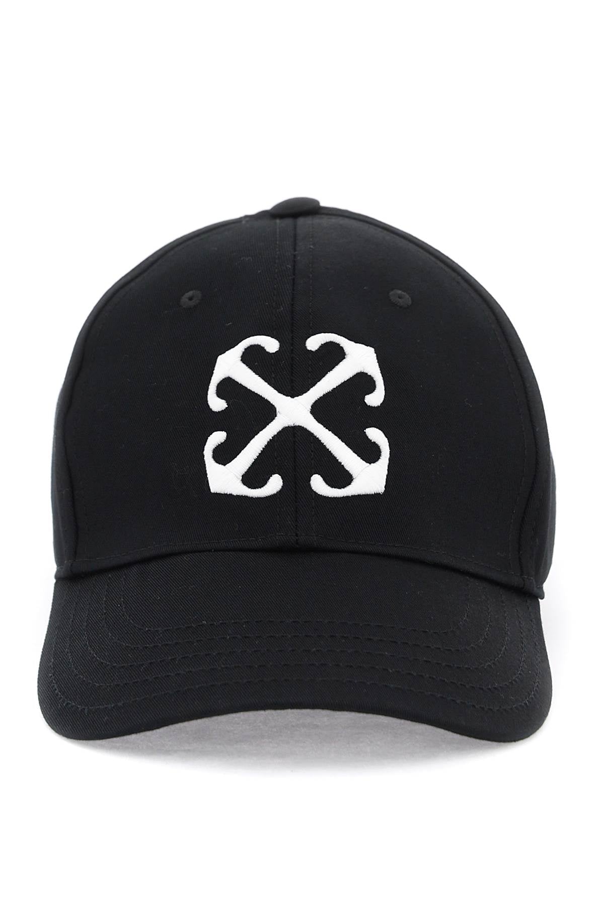 Off-White arrow logo baseball cap with adjustable Scarves Hats & Gloves Off-White