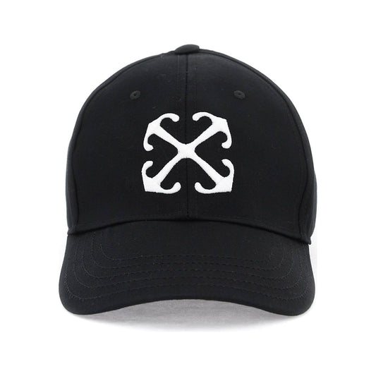 Off-White arrow logo baseball cap with adjustable Scarves Hats & Gloves Off-White