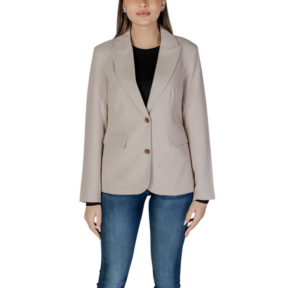 Only Beige Recycled Polyester Blazer