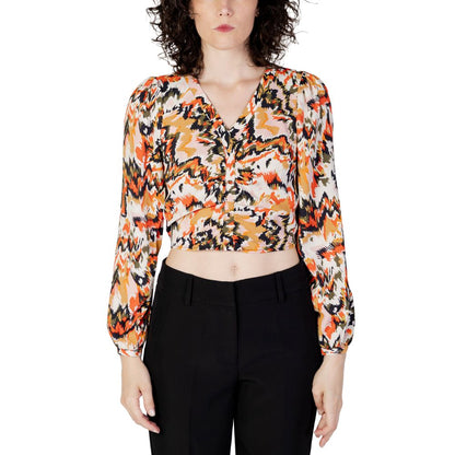 Only Orange Polyester Blouse