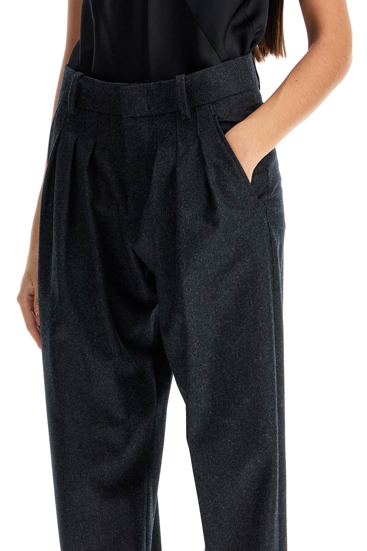 Isabel Marant Isabel Marant casile wool flannel trousers in nine